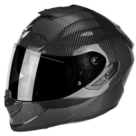 Scorpion Exo 1400 Evo II Carbon Black £349.95 Full Face Helmets - SKU 750140261031XS from RaceLeathers Motorcycle Clothing