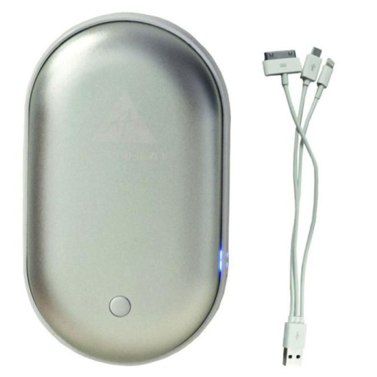 Alpenheat Silver Rechargeable Power Bank Handwarmer £44.95 Miscellaneous - SKU 400BP13S from RaceLeathers Motorcycle Clothing