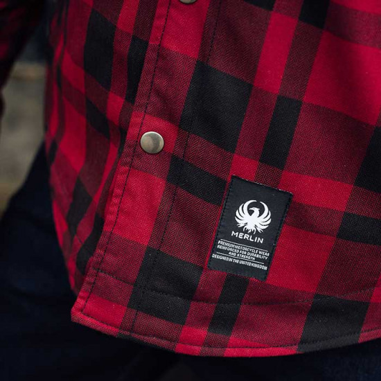 Merlin Axe Hydro Waterproof Riding Shirt Red £179.99 Mens Motorcycle Jackets - SKU MWP199/RED/SML from RaceLeathers Motorcycle Clothing