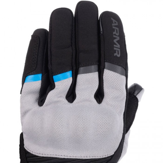 ARMR Eyoshi 3.0 WP Waterproof Mens Gloves Black Light Grey Blue £39.99 Mens Motorcycle Gloves - SKU ARMG2305022XL from RaceLeathers Motorcycle Clothing
