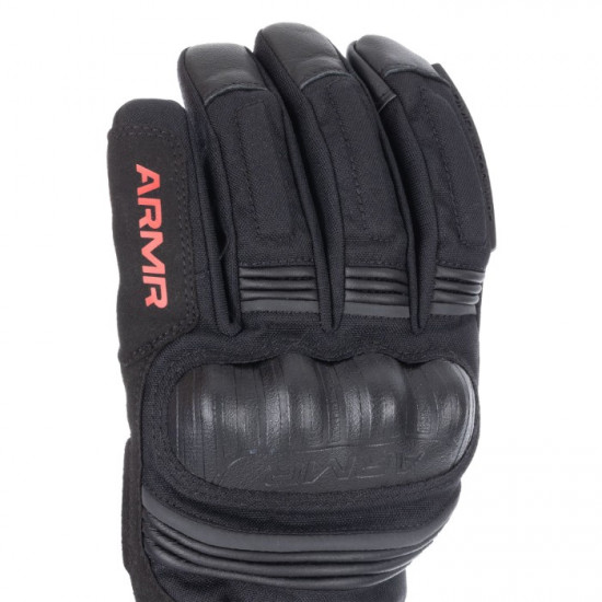 ARMR Kumaji 3.0 WP Waterproof Mens Gloves Black Red £49.99 Mens Motorcycle Gloves - SKU ARMG2306012XL from RaceLeathers Motorcycle Clothing