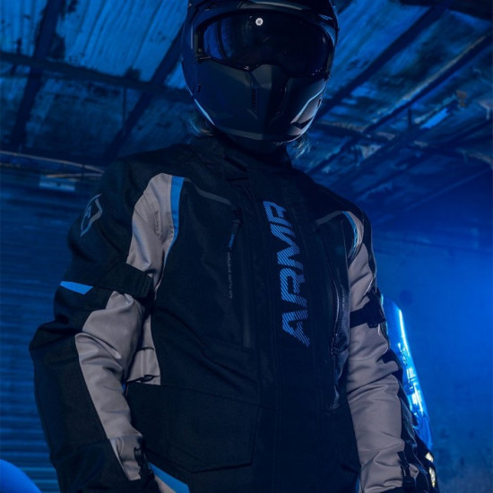 ARMR Kiso 4.0 WP Waterproof Mens Jacket Black Light Grey Blue £129.99 Mens Motorcycle Jackets - SKU ARMT2320022XL from RaceLeathers Motorcycle Clothing