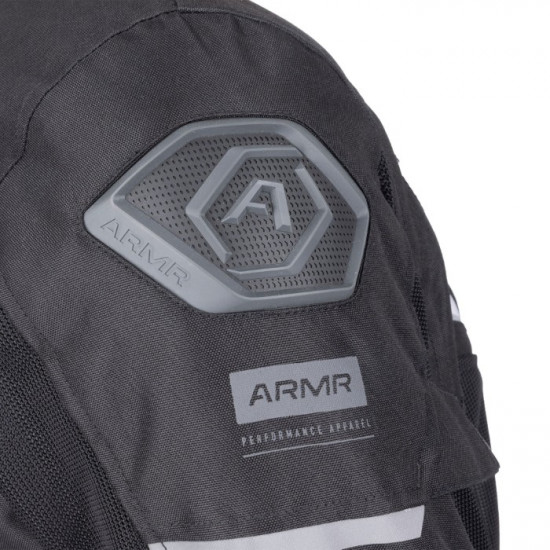 ARMR Eyoshi 3.0 Air Mens Jacket Black Light Grey £119.99 Mens Motorcycle Jackets - SKU ARMT2330012XL from RaceLeathers Motorcycle Clothing