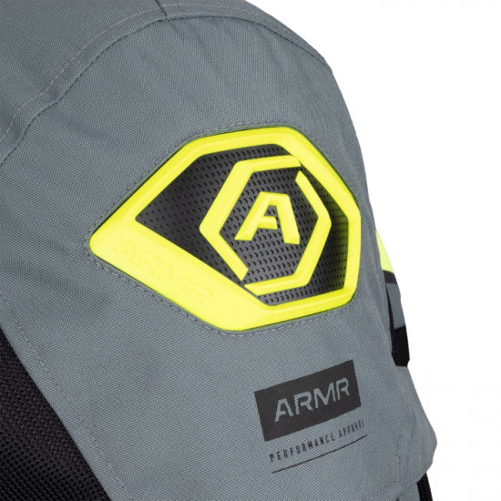 ARMR Eyoshi 3.0 Air Mens Jacket Black Green Fluo Yellow £119.99 Mens Motorcycle Jackets - SKU ARMT2330022XL from RaceLeathers Motorcycle Clothing