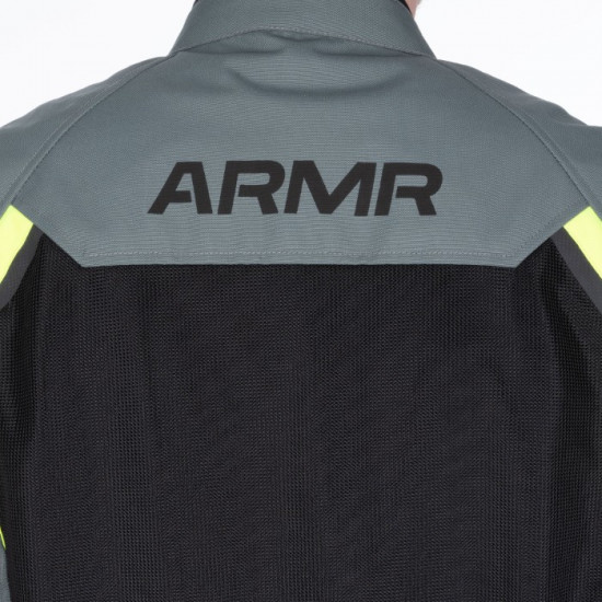 ARMR Eyoshi 3.0 Air Mens Jacket Black Green Fluo Yellow £119.99 Mens Motorcycle Jackets - SKU ARMT2330022XL from RaceLeathers Motorcycle Clothing