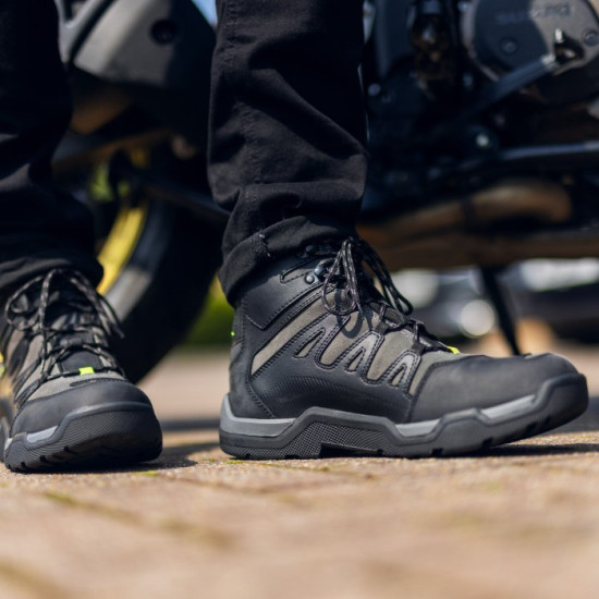 Oxford Canyon Dry2Dry Waterproof Mens Boots Black Grey £129.99 Mens Motorcycle Touring Boots - SKU BM22140240 from RaceLeathers Motorcycle Clothing