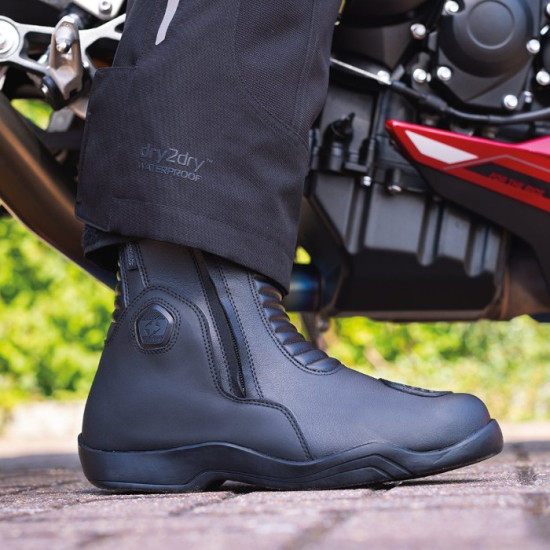 Oxford Hunter Twin Zip Mens Boots Black £129.99 Mens Motorcycle Touring Boots - SKU BM23500140 from RaceLeathers Motorcycle Clothing