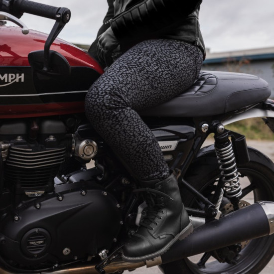 Oxford Original Approved AA Super Stretch Womens Jeans Leopard Long Leg £129.99 Motorcycle Jeans - SKU DW229603L08 from RaceLeathers Motorcycle Clothing
