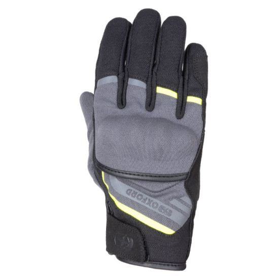Oxford Dakar 1.0 Mens Gloves Charcoal Yellow £39.99 Mens Motorcycle Gloves - SKU GM2211022XL from RaceLeathers Motorcycle Clothing