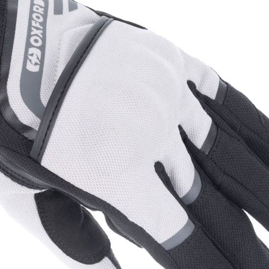 Oxford Dakar 1.0 Mens Gloves Silver Black £39.99 Mens Motorcycle Gloves - SKU GM2211052XL from RaceLeathers Motorcycle Clothing