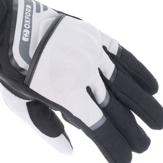 Oxford Dakar 1.0 Womens Gloves Silver Black £39.99 Ladies Motorcycle Gloves - SKU GW221103L from RaceLeathers Motorcycle Clothing