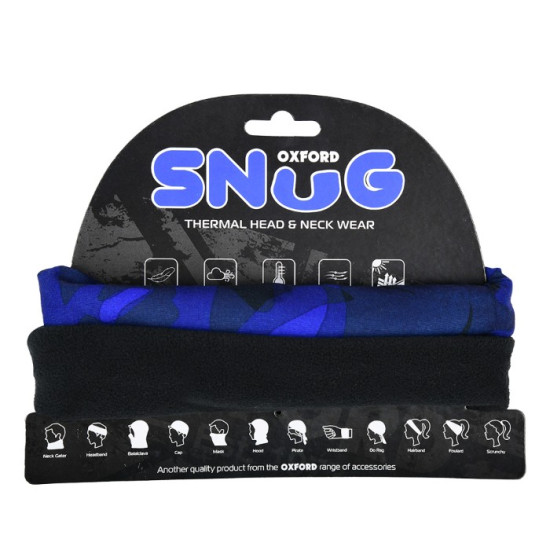 Oxford Snug Havoc Blue £14.99 Rider Accessories - SKU NW418 from RaceLeathers Motorcycle Clothing