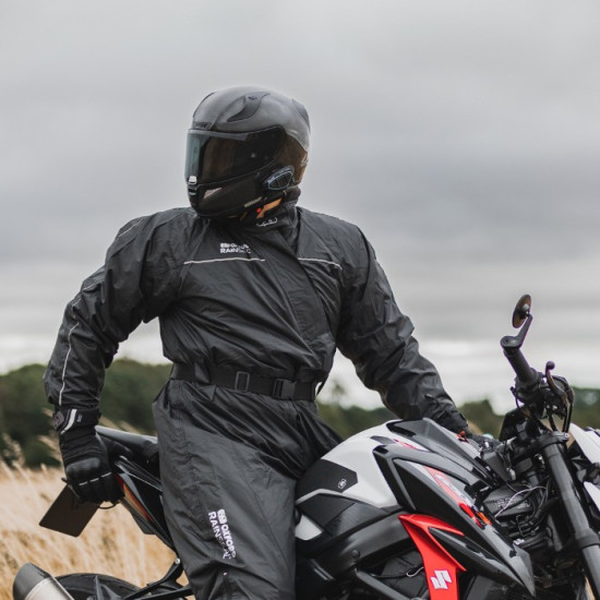 Oxford Rainseal Oversuit Black £59.99 Waterproofs - SKU RM2110012XL from RaceLeathers Motorcycle Clothing