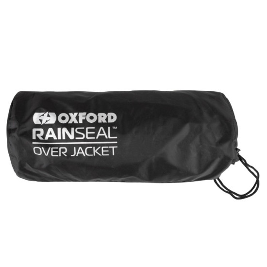 Oxford Rainseal Over Jacket Black £39.99 Waterproofs - SKU RM2120012XL from RaceLeathers Motorcycle Clothing
