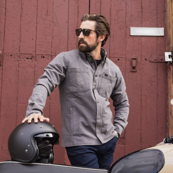 Oxford Original Approved AA Ridgeback Mens Shirt Grey £139.99 Mens Motorcycle Jackets - SKU TM2297022XL from RaceLeathers Motorcycle Clothing