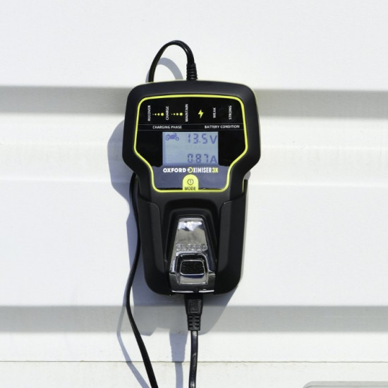 Oxford Oximiser 3X Advanced Battery Management System Charger Motorcycle EU Plug £99.99 Battery Chargers - SKU EL200EU from RaceLeathers Motorcycle Clothing