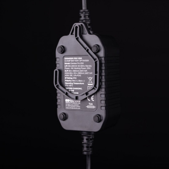 Oxford Oxmiser Pro 1250 Motorcycle Battery Charger AGM LiFePO4 Lithium EU Plug £79.99 Battery Chargers - SKU EL202EU from RaceLeathers Motorcycle Clothing