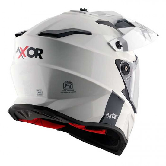 Axor X-Cross Gloss White £124.99 Full Face Helmets - SKU AXR015S from RaceLeathers Motorcycle Clothing