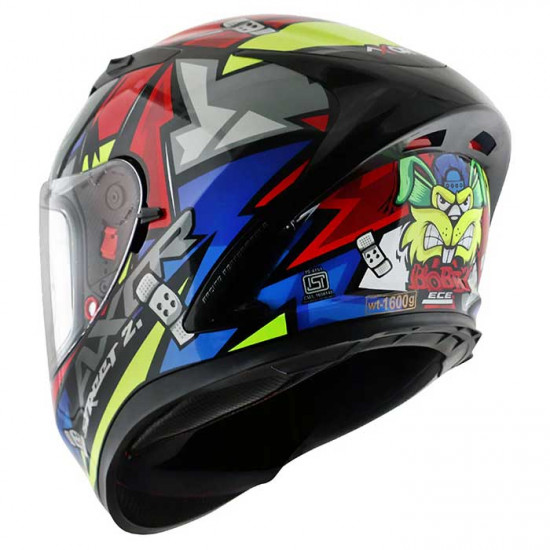 Axor Street Bobby Black Red £119.99 Full Face Helmets - SKU AXR028S from RaceLeathers Motorcycle Clothing