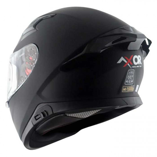 Axor Apex Matt Black £89.99 Full Face Helmets - SKU AXR042S from RaceLeathers Motorcycle Clothing