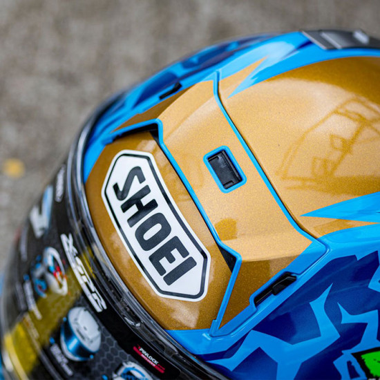 Shoei X-SPR Pro Harrison TC-2 Blue Helmet £819.99 Full Face Helmets - SKU 0856554 from RaceLeathers Motorcycle Clothing