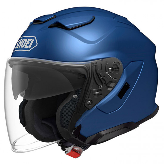 Shoei J-Cruise 3 Matt Blue Metallic Helmet £549.99 Open Face Helmets - SKU 0857810 from RaceLeathers Motorcycle Clothing
