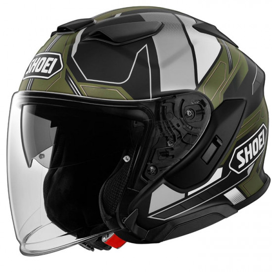 Shoei J-Cruise 3 Whizzy TC-11 Green Helmet £619.99 Open Face Helmets - SKU 0862012 from RaceLeathers Motorcycle Clothing