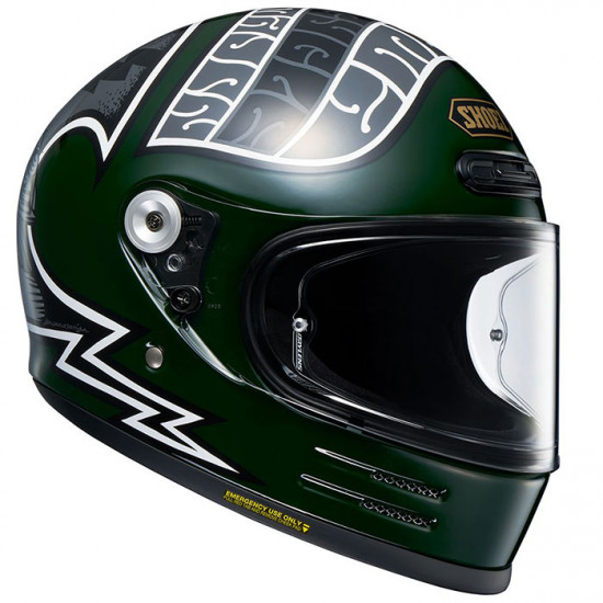 Shoei Glamster 06 Heiwa Motorcycles TC-4 Green Helmet £519.99 Full Face Helmets - SKU 0863057 from RaceLeathers Motorcycle Clothing