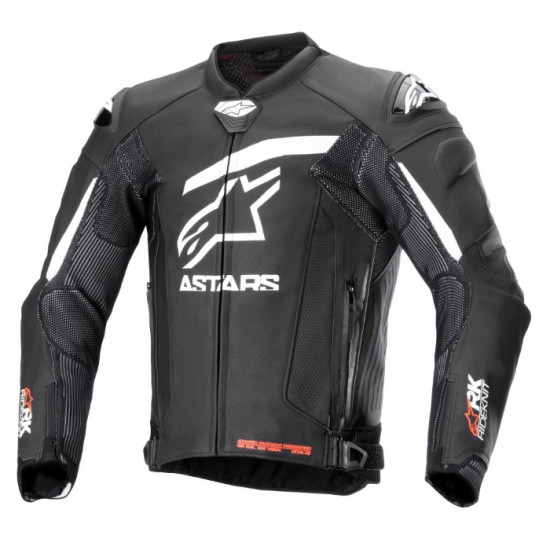 Alpinestars GP Plus R V4 Rideknit Leather Jacket Black White £598.49 Mens Motorcycle Jackets - SKU 31003241248 from RaceLeathers Motorcycle Clothing