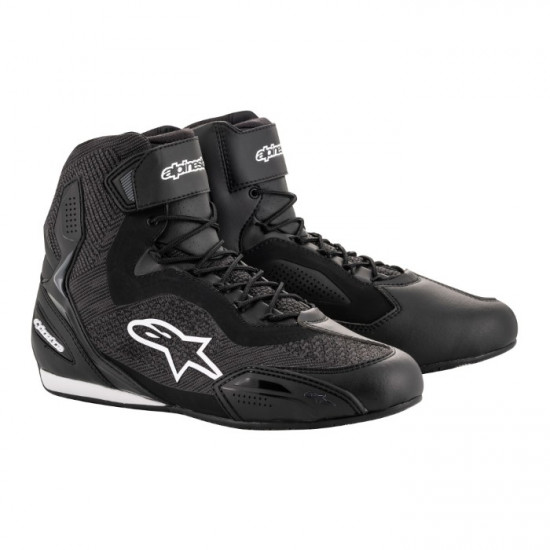 Alpinestars Faster 3 Rideknit Shoes Black £166.24 Mens Motorcycle Touring Boots - SKU 25103191041 from RaceLeathers Motorcycle Clothing