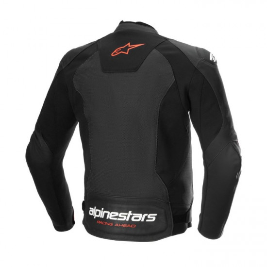 Alpinestars Faster V3 Airflow Leather Jacket Black Red Fluo £379.99 Mens Motorcycle Jackets - SKU 3103625103050 from RaceLeathers Motorcycle Clothing