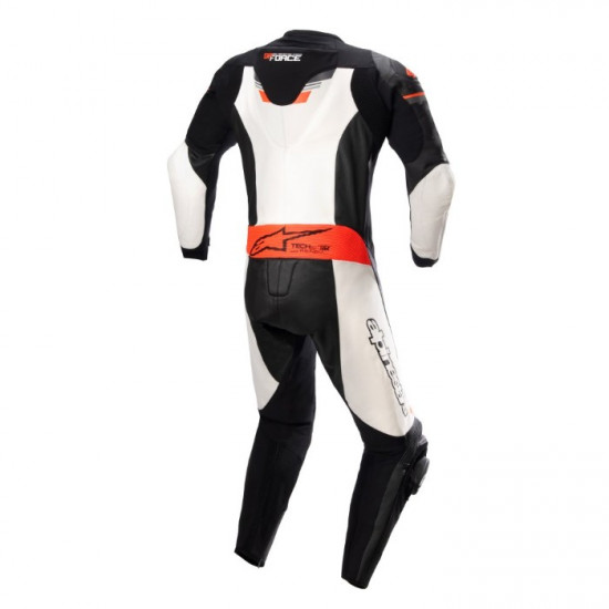 Alpinestars GP Force Chaser Leather Suit 1 Pc Black White Red Fluo £826.49 Leather Suits - SKU 3150321123148 from RaceLeathers Motorcycle Clothing