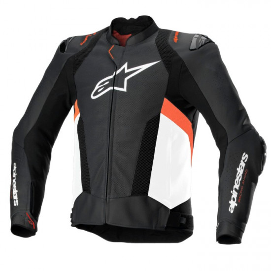 Alpinestars Missile V3 Airflow Leather Jacket Black White Red Fluo £541.49 Mens Motorcycle Jackets - SKU 3100225123150 from RaceLeathers Motorcycle Clothing
