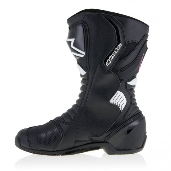 Alpinestars Stella SMX-6 V2 Drystar Black White Fuchsia £256.49 Ladies Motorcycle Racing Boots - SKU 2243117123937 from RaceLeathers Motorcycle Clothing