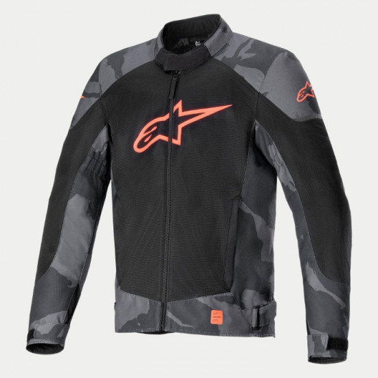 Alpinestars T-SP X Superair Jacket Grey Camo Red Fluo £175.74 Mens Motorcycle Jackets - SKU 33020229133XXL from RaceLeathers Motorcycle Clothing