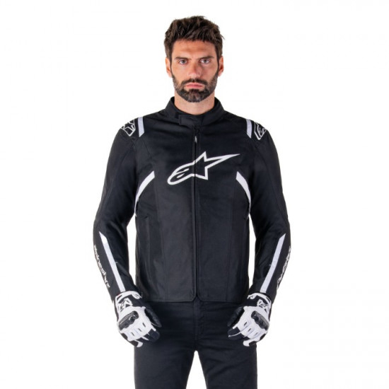 Alpinestars T-SPS V2 WP Jacket Black White £180.49 Mens Motorcycle Jackets - SKU 3200225122XL from RaceLeathers Motorcycle Clothing