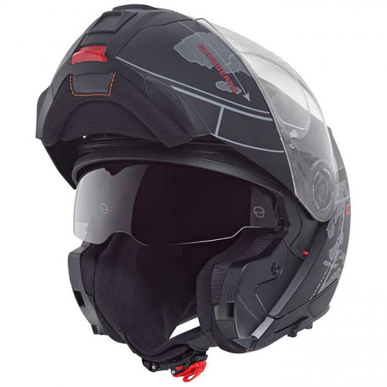 Schuberth C5 Globe Black £619.95 Flip Front Motorcycle Helmets - SKU 910C5GLOBEBK53 from RaceLeathers Motorcycle Clothing