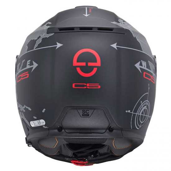 Schuberth C5 Globe Black £619.95 Flip Front Motorcycle Helmets - SKU 910C5GLOBEBK53 from RaceLeathers Motorcycle Clothing