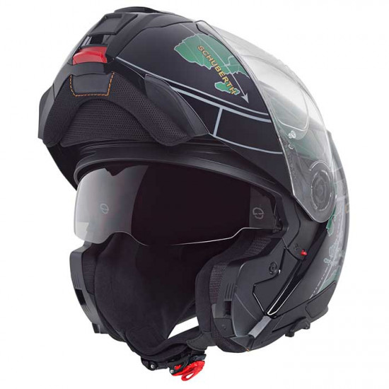 Schuberth C5 Globe Green £619.95 Flip Front Motorcycle Helmets - SKU 910C5GLOBEGR53 from RaceLeathers Motorcycle Clothing