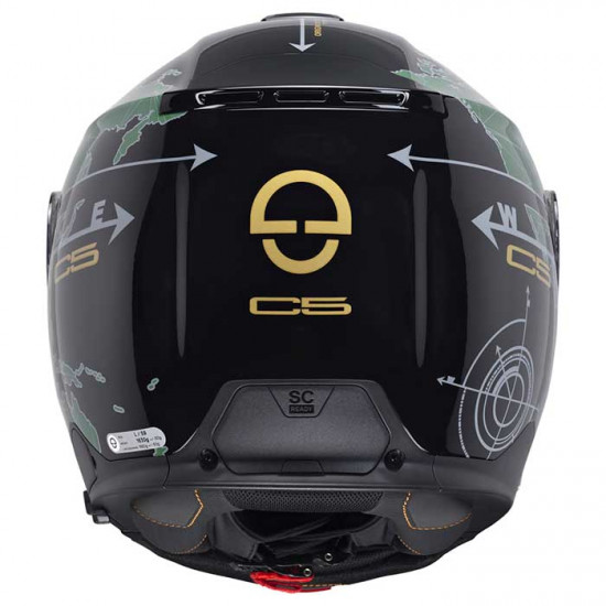 Schuberth C5 Globe Green £619.95 Flip Front Motorcycle Helmets - SKU 910C5GLOBEGR53 from RaceLeathers Motorcycle Clothing