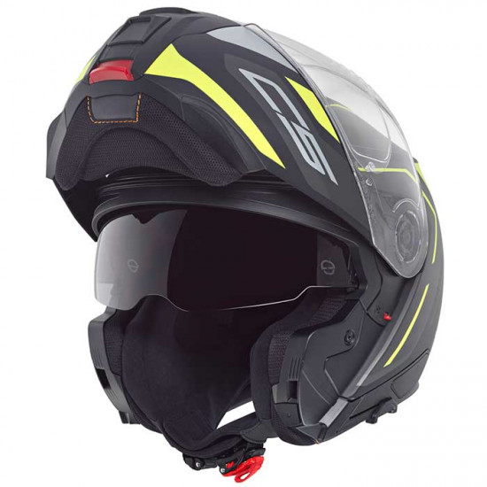 Schuberth C5 Omega Yellow £619.95 Flip Front Motorcycle Helmets - SKU 910C5OMYW53 from RaceLeathers Motorcycle Clothing