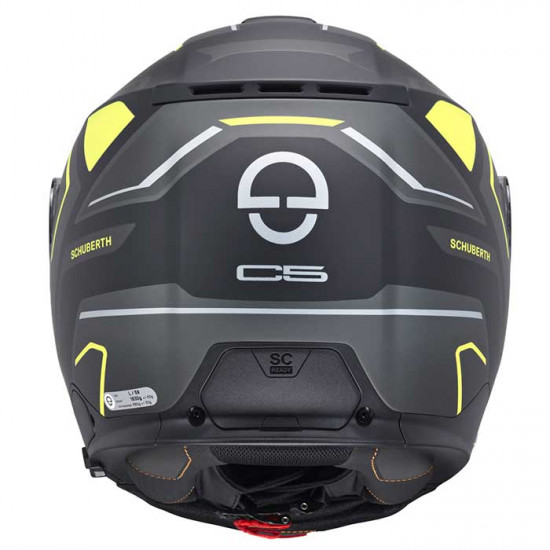 Schuberth C5 Omega Yellow £619.95 Flip Front Motorcycle Helmets - SKU 910C5OMYW53 from RaceLeathers Motorcycle Clothing
