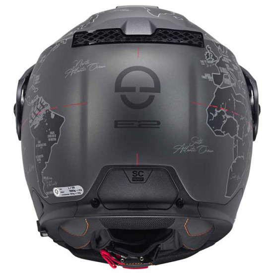 Schuberth E2 Atlas Anthracite £649.95 Flip Front Motorcycle Helmets - SKU 910E2ATBK53 from RaceLeathers Motorcycle Clothing