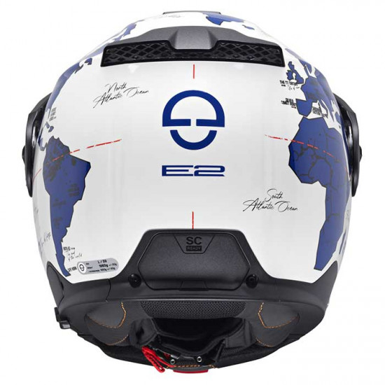 Schuberth E2 Atlas Blue £649.95 Flip Front Motorcycle Helmets - SKU 910E2ATBU53 from RaceLeathers Motorcycle Clothing