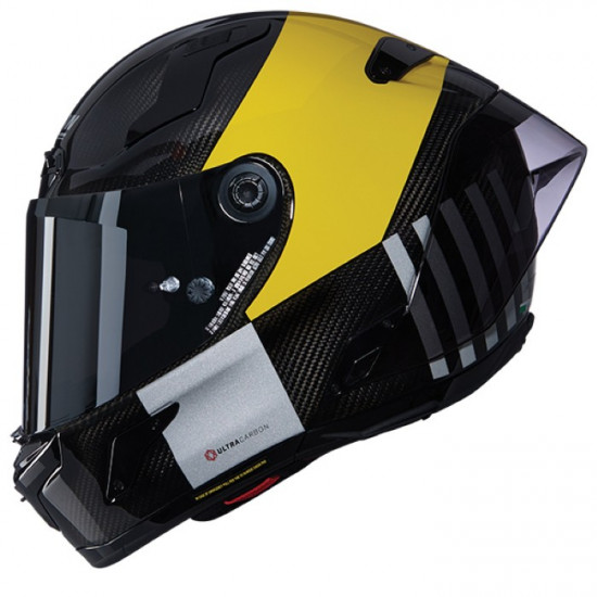 Nolan X-804 RS Combo Gara 350 Carbon Yellow Silver £599.99 Full Face Helmets - SKU 550/840008403500 from RaceLeathers Motorcycle Clothing