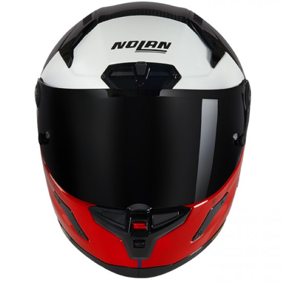 Nolan X-804 RS Blocco 348 Carbon Red White Blue £599.99 Full Face Helmets - SKU 550/840008503480 from RaceLeathers Motorcycle Clothing