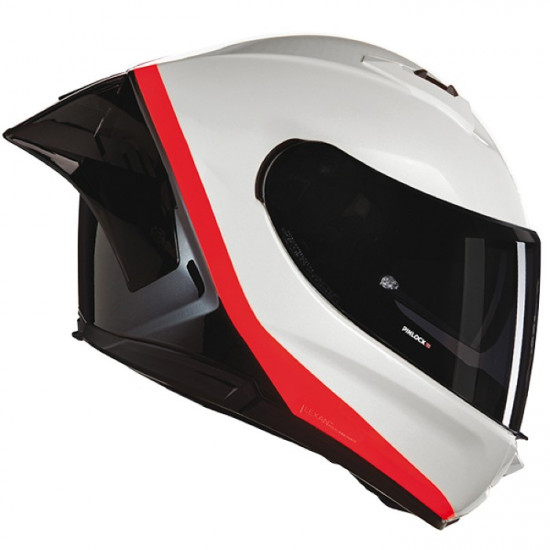 Nolan N60-6 Sport Verniciatura Speciale 347 White Red Black £249.99 Full Face Helmets - SKU 550/6S0007303470 from RaceLeathers Motorcycle Clothing