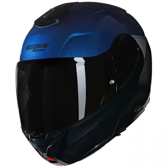 Nolan X-1005 Ultra Carbon Verniciatura Speciale 344 Carbon Blue Silver £539.99 Flip Front Motorcycle Helmets - SKU 551/150007303440 from RaceLeathers Motorcycle Clothing