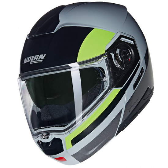 Nolan N90-3 06 Roboto 346 Grey Fluo Yellow Black £299.99 Flip Front Motorcycle Helmets - SKU 551/9Z0009163460 from RaceLeathers Motorcycle Clothing