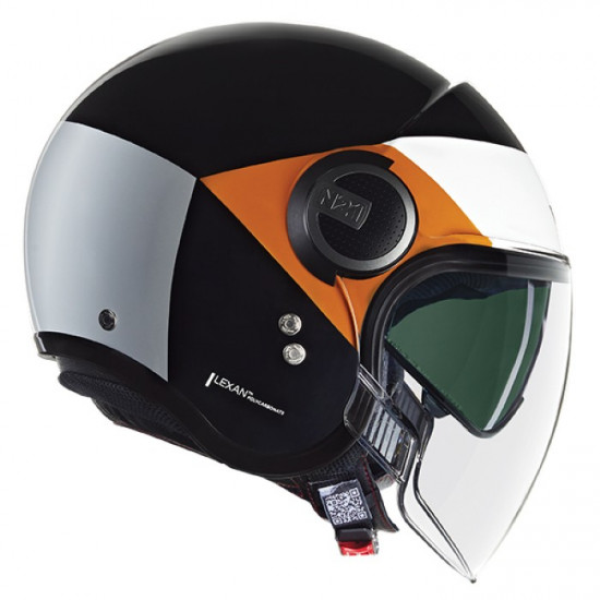 Nolan N21 Visor 06 Onirico 345 Black Orange Silver £189.99 Open Face Helmets - SKU 553/2Y0008183450 from RaceLeathers Motorcycle Clothing